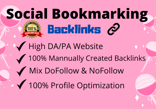 I will Create 50 High Quality Social Bookmarking Backlinks 