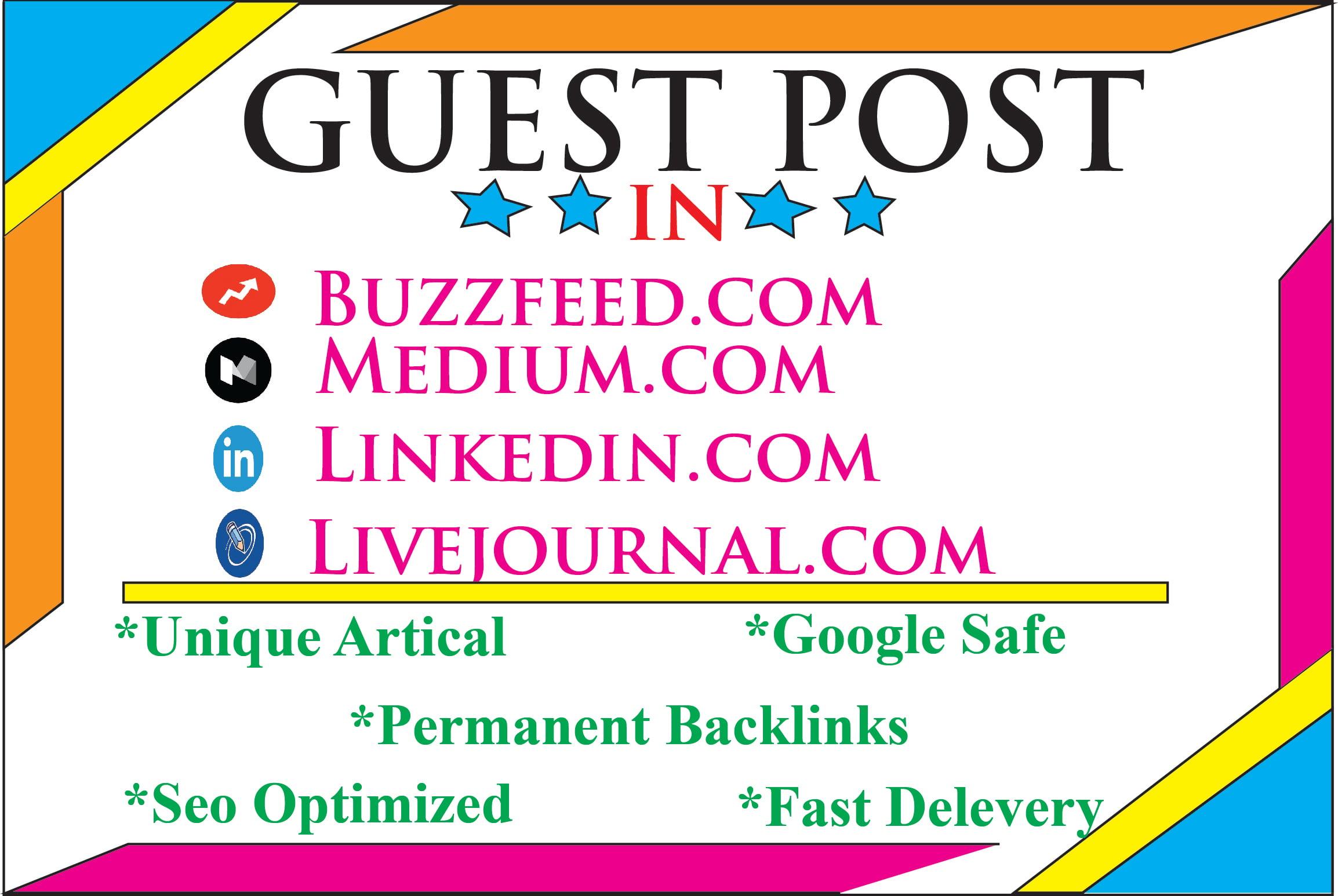 I will do High DA Guest Post on Medium