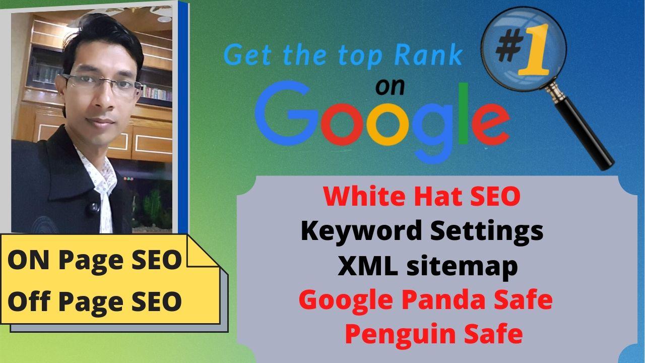 I Will do Google Top Ranking your any Website with White Hats SEO