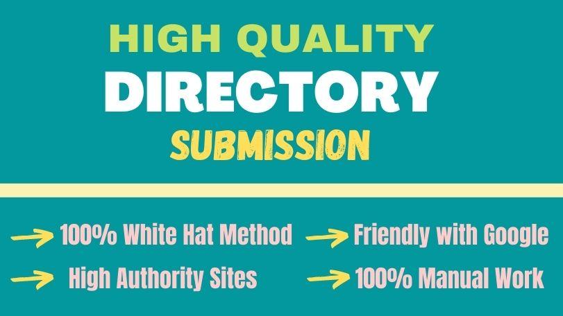Manually Build and Provide 100 High Quality DIRECTORY SUBMISSION Linkbuilding For Ranking
