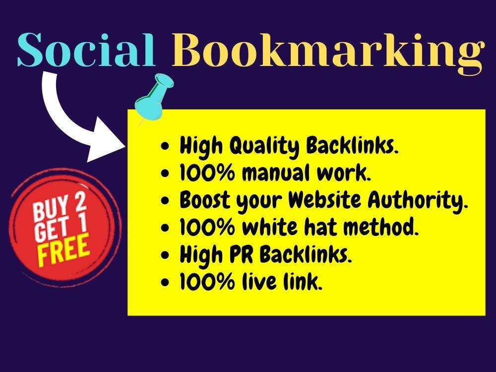 Manually Build 150 High quality and High PR Social Bookmarking Back-links Linkbuilding with login