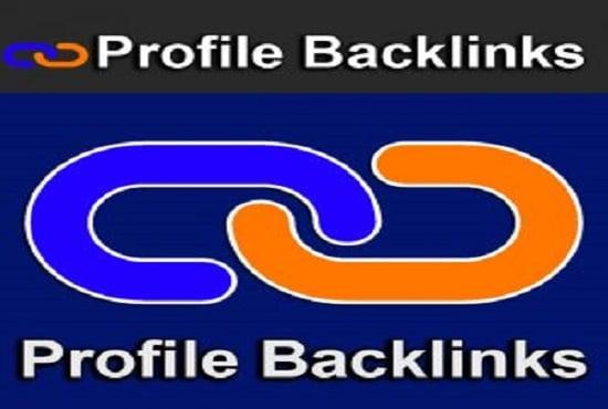 I will create 230 High Quality Profile backlinks with high DA and PA