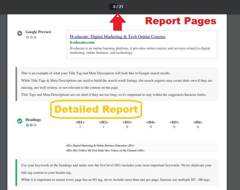 3 WEBSITE ANALYSE. The best SEO audit report for any website (FULL detailed report)