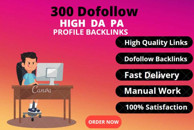 I will create 300 profile links for the ranking of your website
