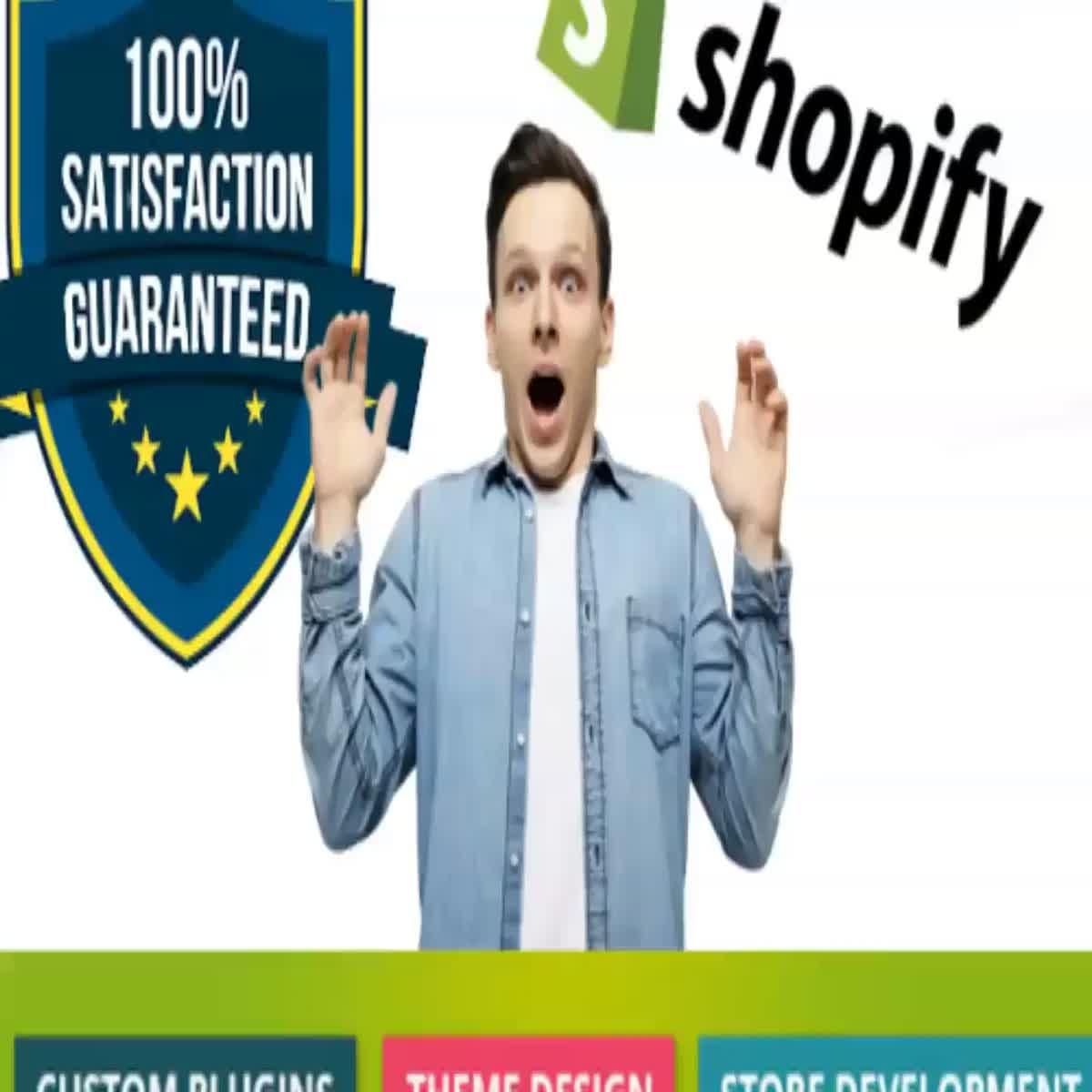I will create a professional shopify store or shopify website