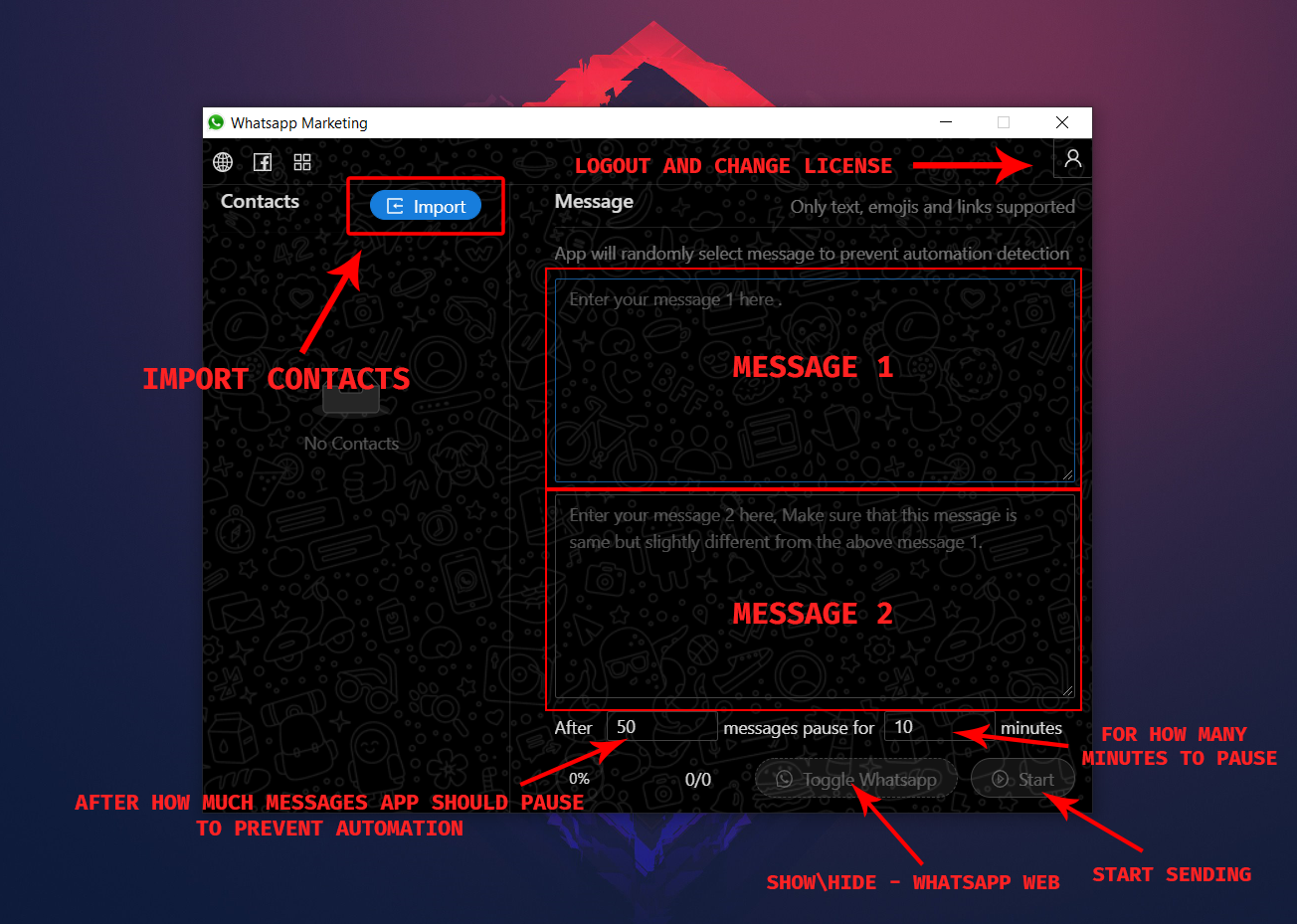 Whatsapp Marketing Software - Bulk Sender
