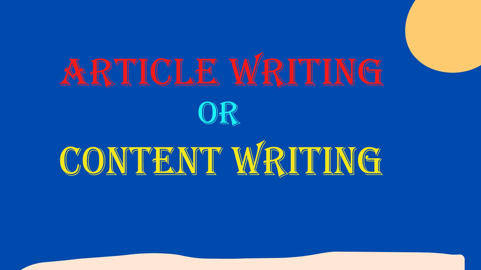 400 words article writing, blog writing, content writing.