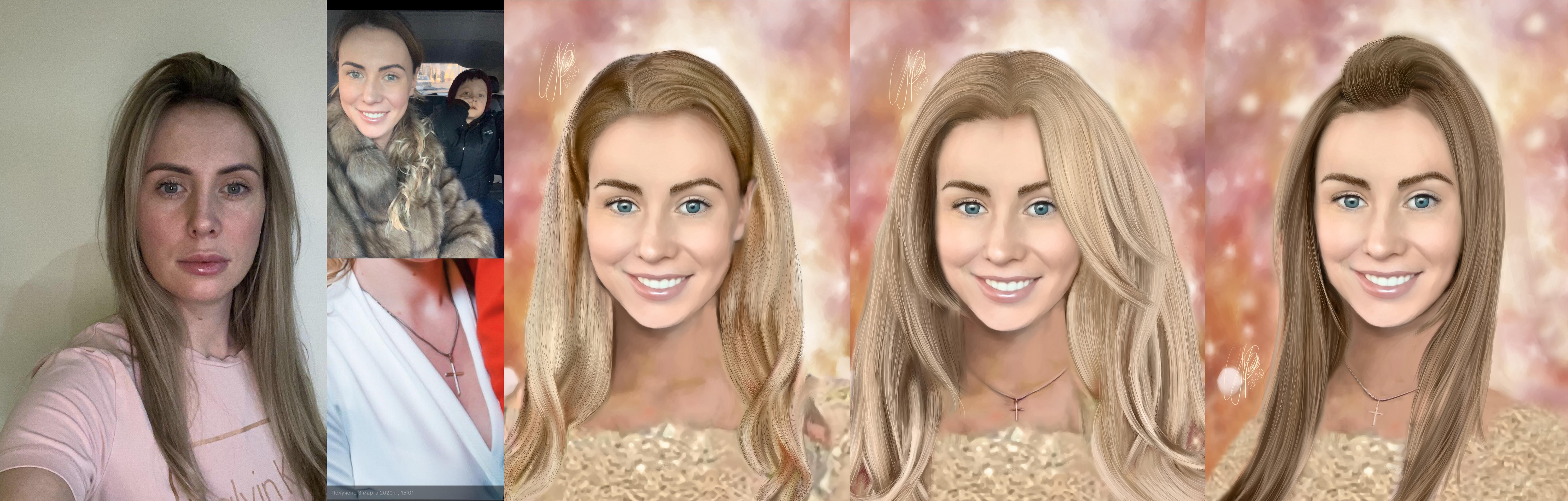 Draw a portrait from your photo in the style of 