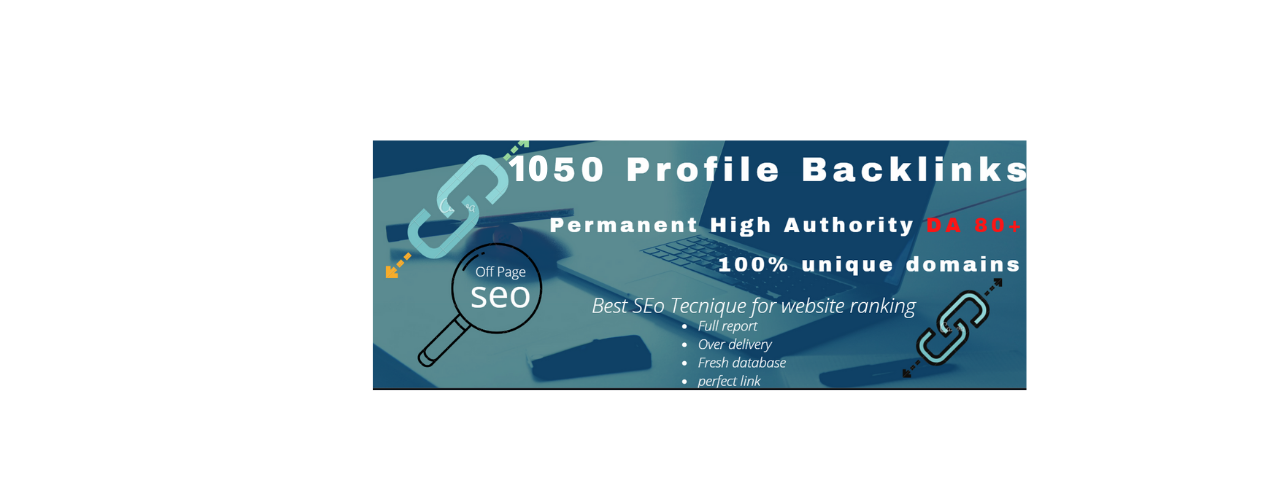 I will Do High Quality DA Permanently and Manually Create 1050 Profile Backlinks Only $100