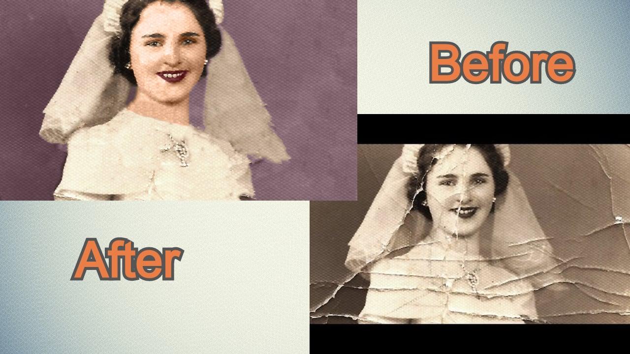 Restore your old damaged photo to a brand new condition with unlimited revisions. 