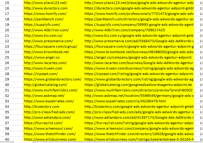 Create 50 google Top citations for USA local business SEO