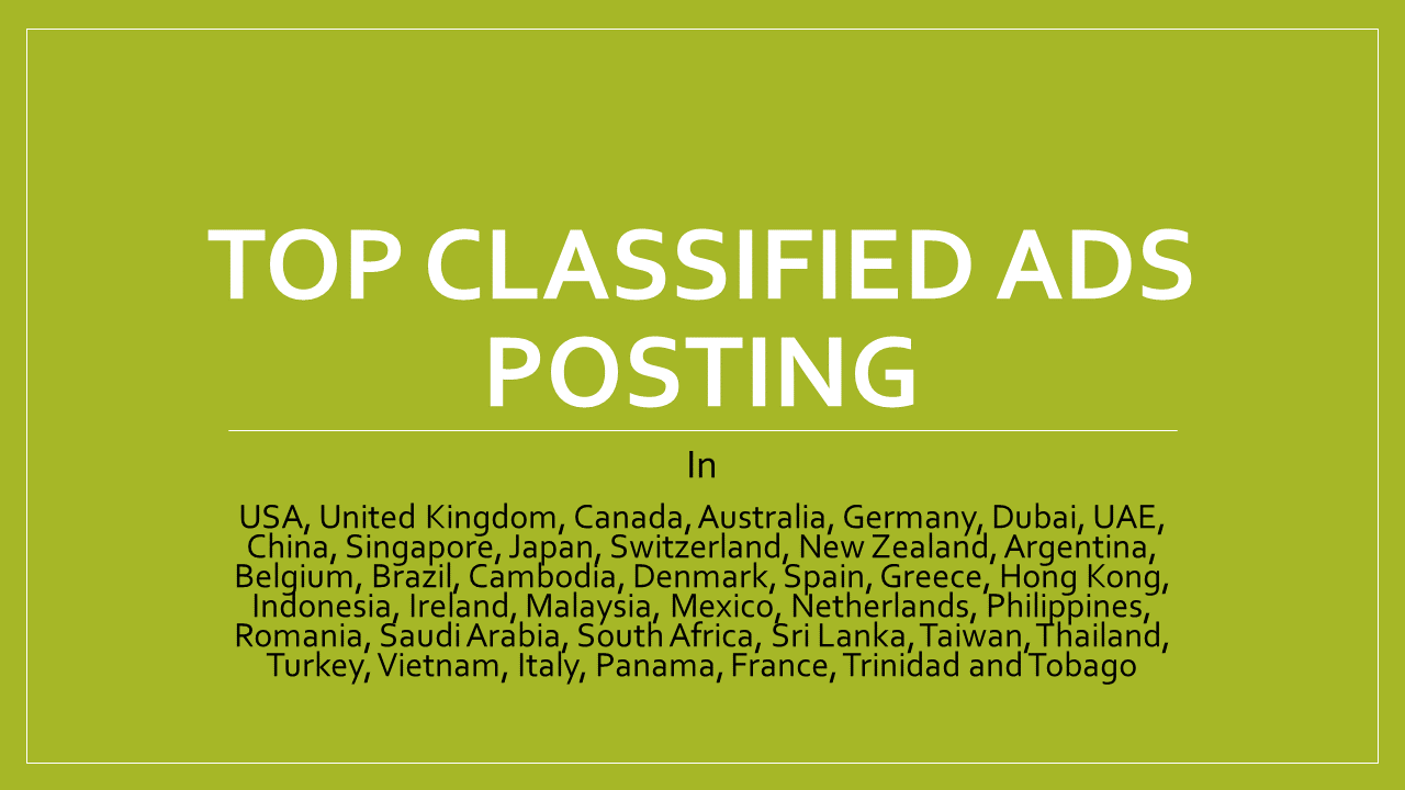 I will do manually 100 post your ads on classified ad posting sites