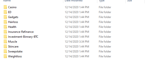 provide Unique Niches Relevant 250 Landing Page For Cpa Offers