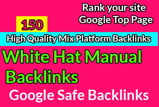 I will create 150 high quality mix platform backlinks link building