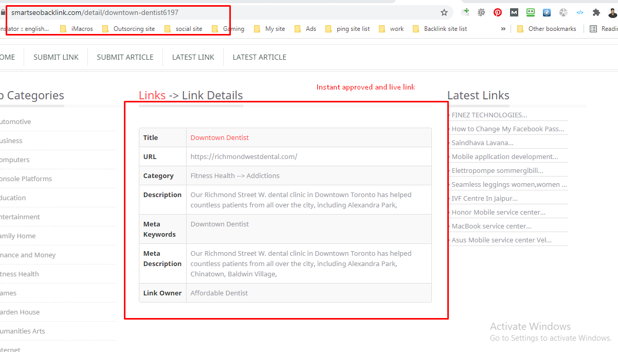 I will Create 50 Dofollow High domain authority directory submissions for Rank Website