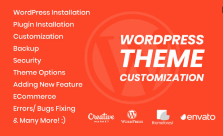 I will Provide Customize Wordpress Theme and fix errors problem