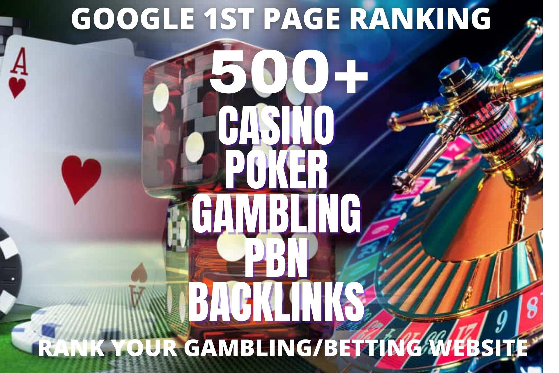 Permanent 500 powerful Casino, Gambling, Poker, Sports High Quality Web2.0 unique Backlinks 