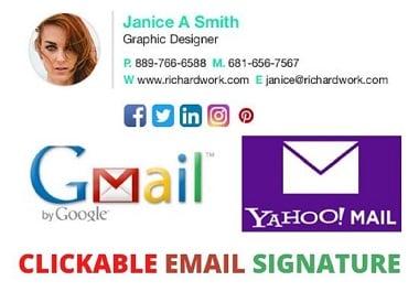 I will create HTML Email Signature