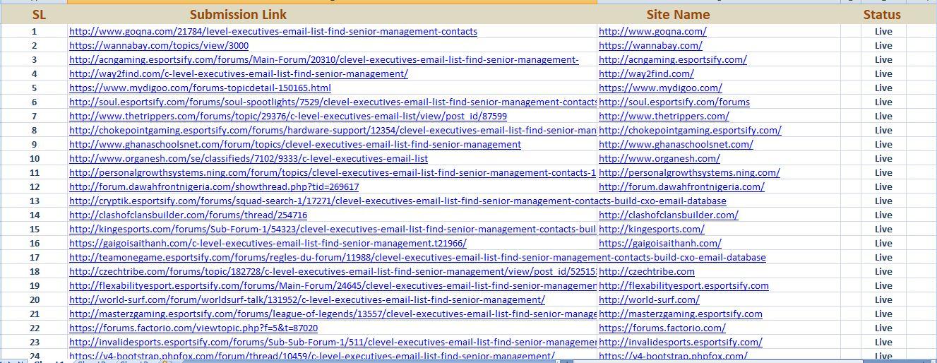 manually create high authority 30 forum posting backlinks