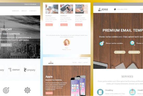 I will design responsive template with HTML or mail chimp