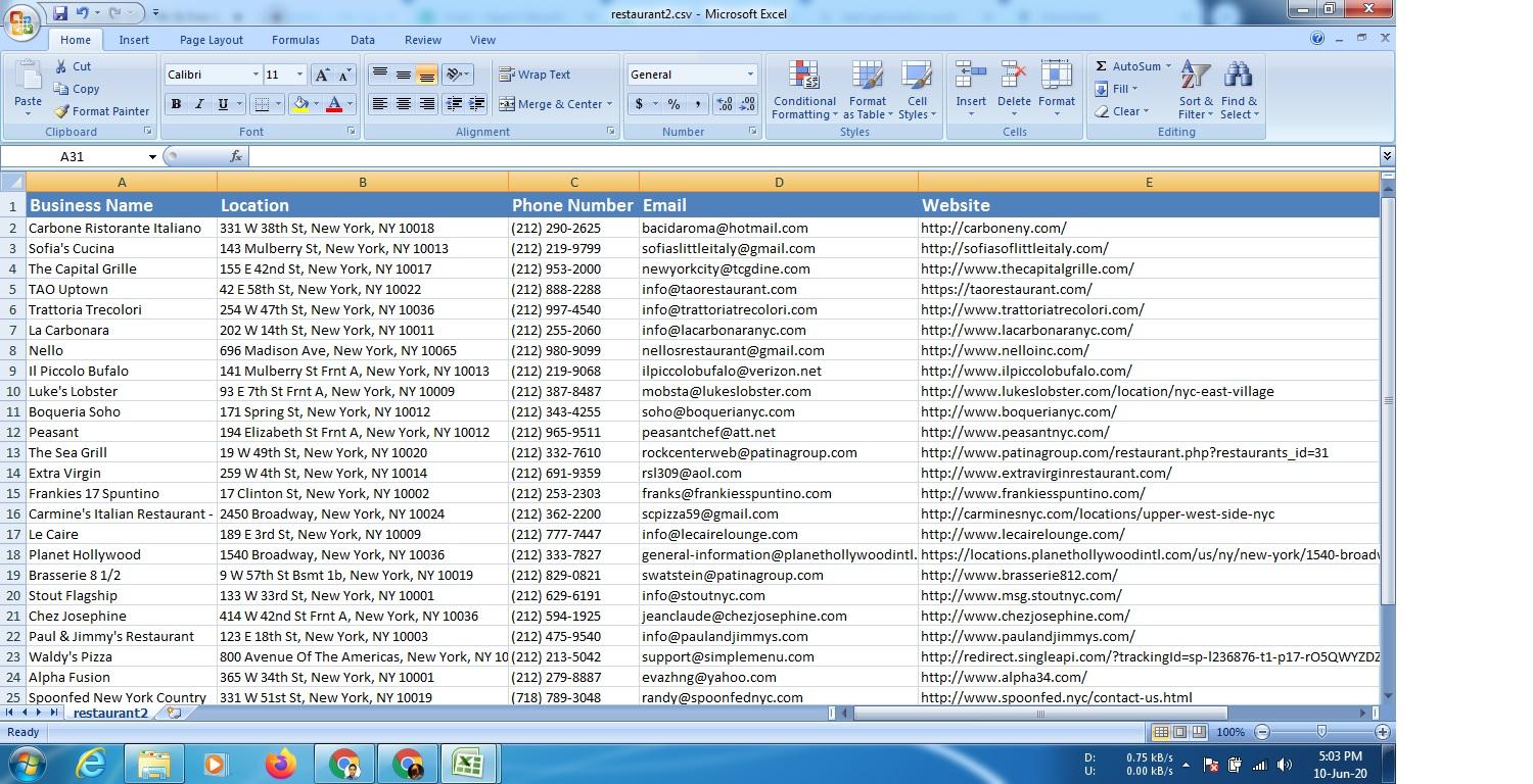 I will collect target based business email, bulk email or B2B leads