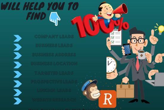 I will Collect B2B leads for you