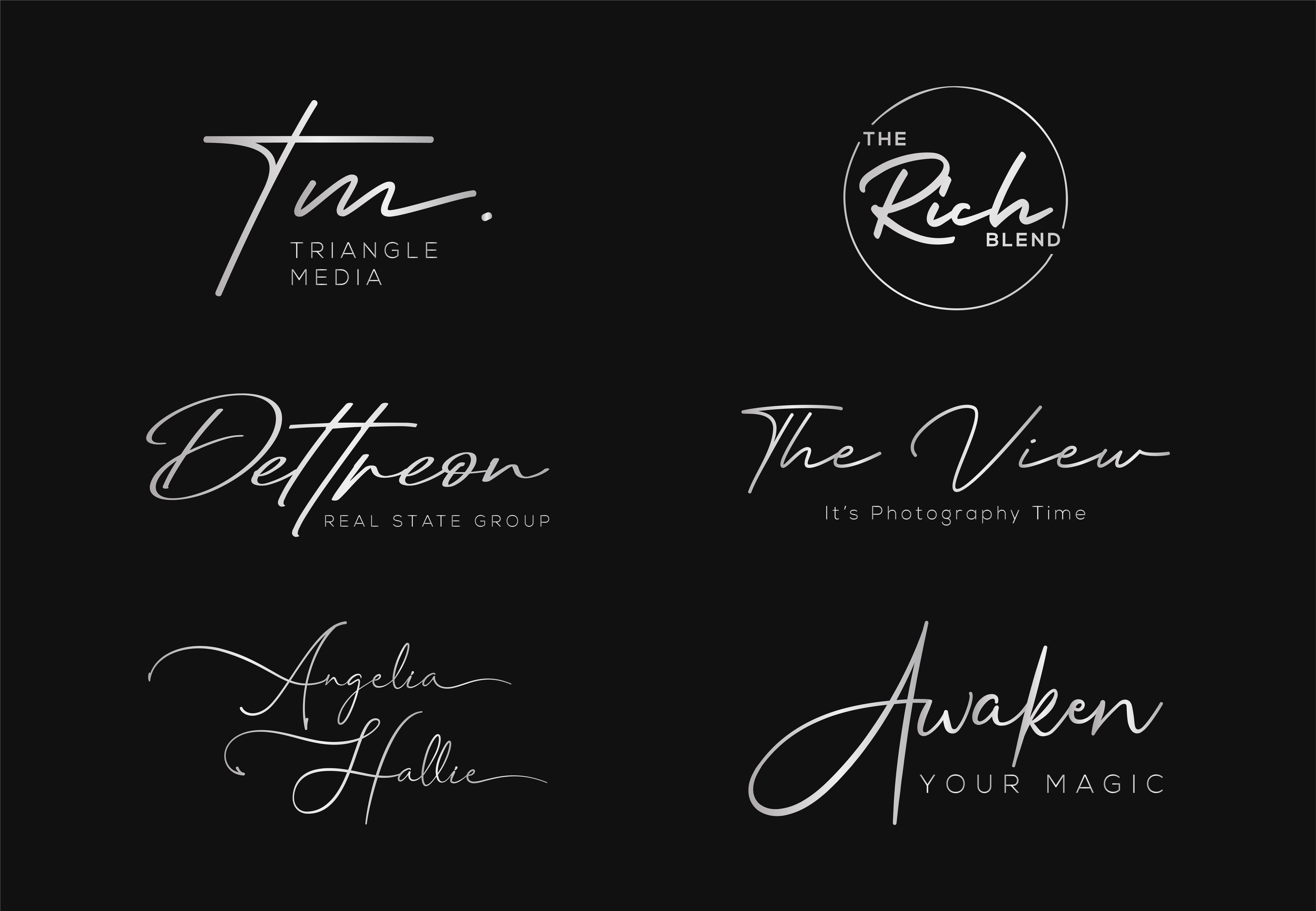 I will design a luxury hand lettering signature logo