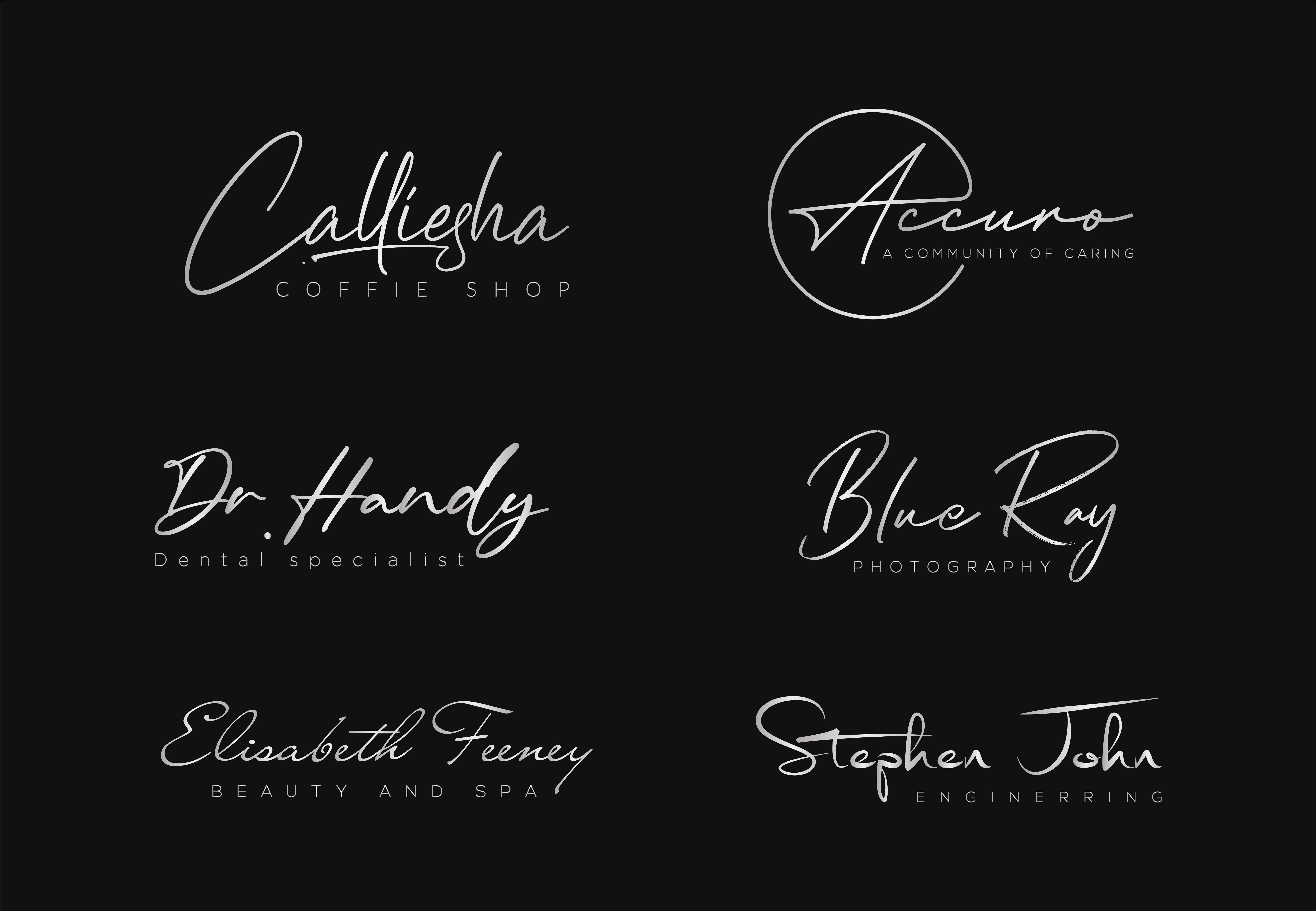 I will design a luxury hand lettering signature logo