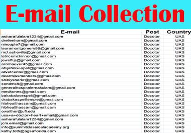 I will do collect targeted verified email list 