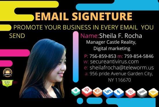 I will Create professional html email signature 
