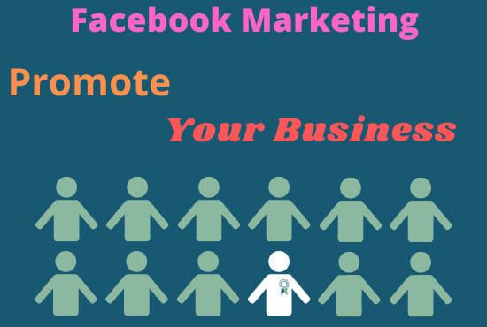 I will do facebook post in promote your Business 2 million of peoples