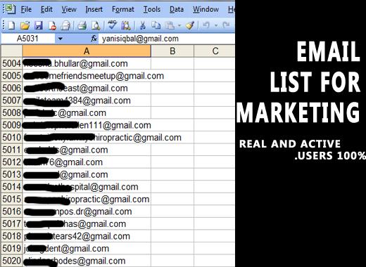 I WIll Collect Your Niche Realted 5k Email For Marketing 