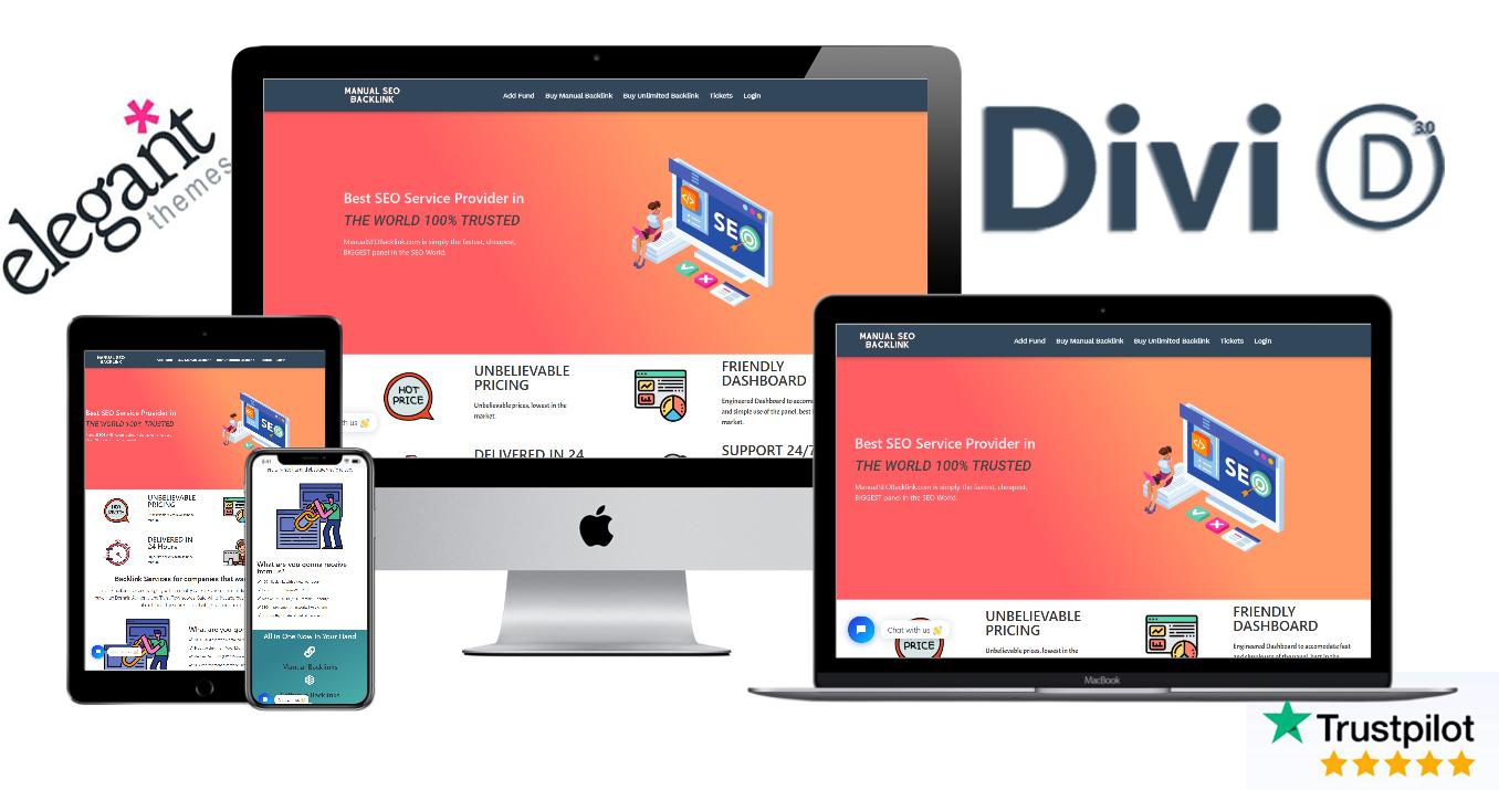 Create a DIVI WordPress website/landing page using divi