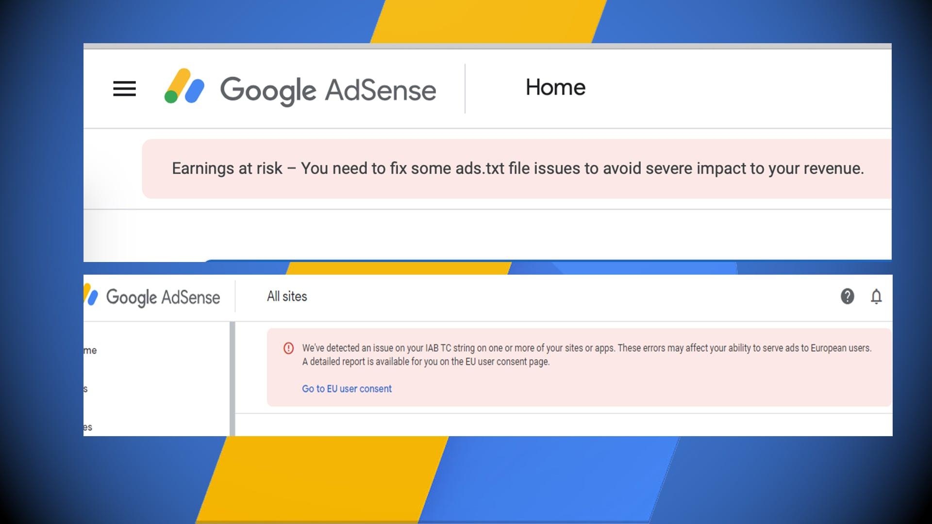 Fix google search console,adsense, analytics, sitemap XML
