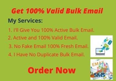 Get Valid Bulk Email Collection 