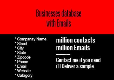 Any Country Businesses Database with Emails