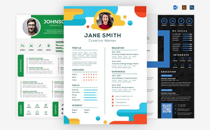 I will design professional and modern resume cv for you