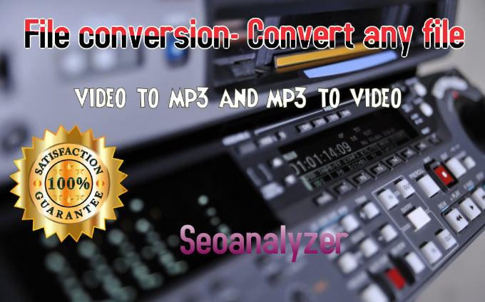 I will convert video to mp3,mp4 or other format you desire