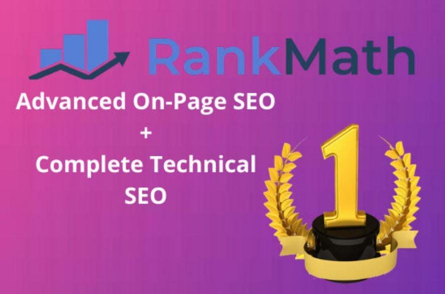 Rank Math advanced onpage SEO and complete technical SEO of wordpress website
