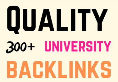 I will provide 300 US university sites list for backlink building