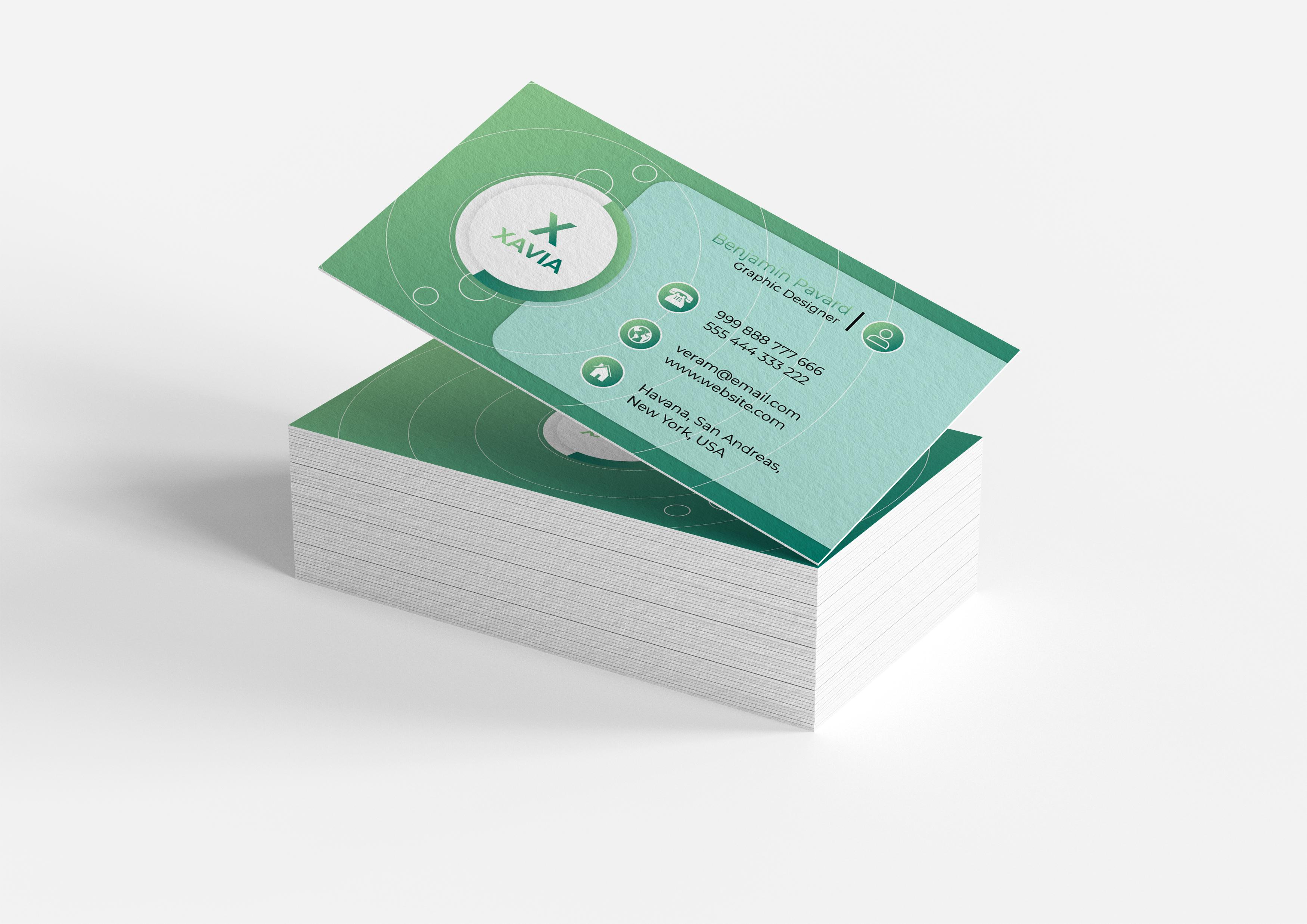 Unique professional business card design
