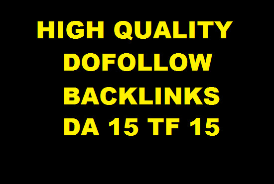I will do 50 backlinks dofollow offpage seo service high quliaty da
