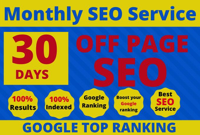 I will do 15 days off page seo service with high quality dofollow backlinks