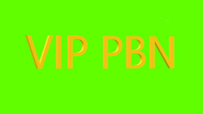 I will build a VIP pbn for maximum keyword ranking increase