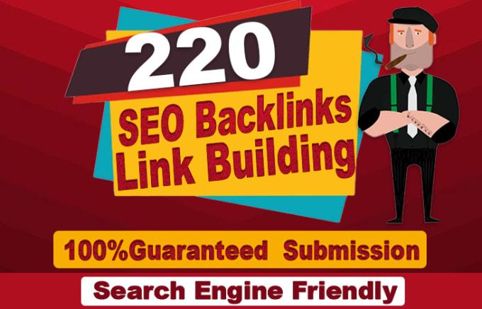 I will do 220 high authority SEO backlinks with da 70 to 100
