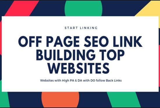 provide Manually Done Back-links Package To Improve Your Ranking 