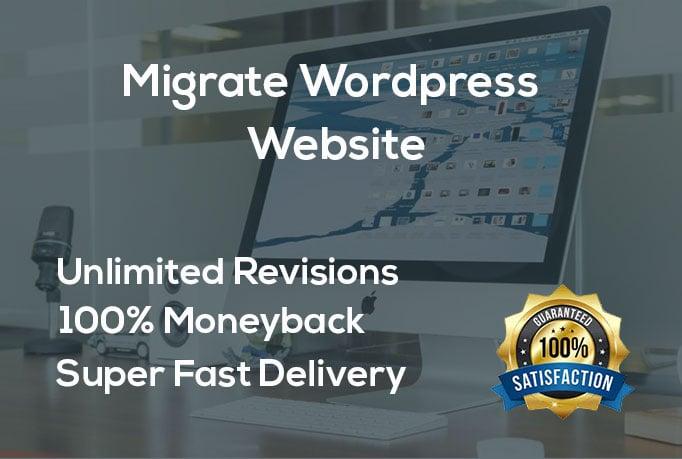I will backup, migrate, transfer wordpress website in 4 hours