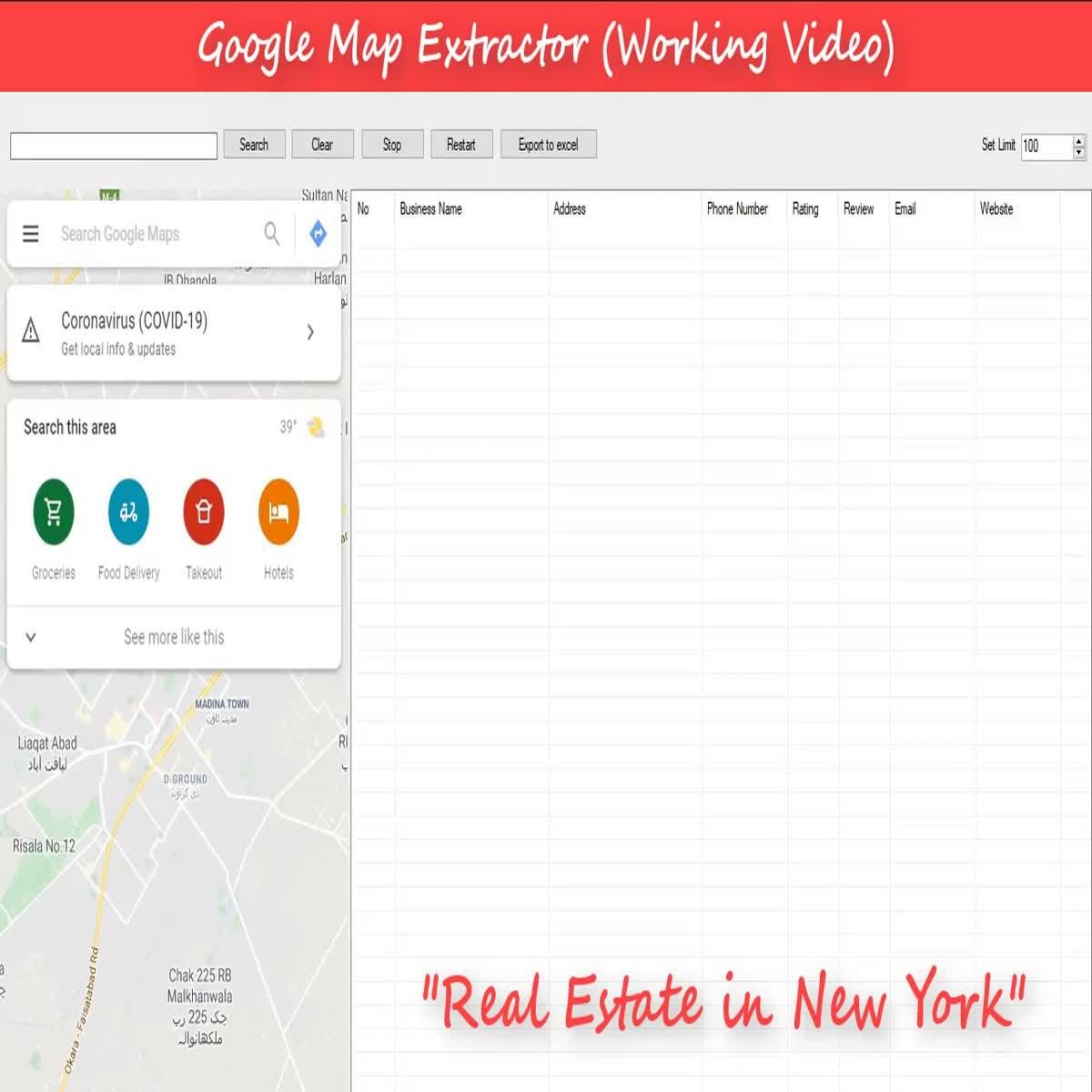 I will provide you google map extractor