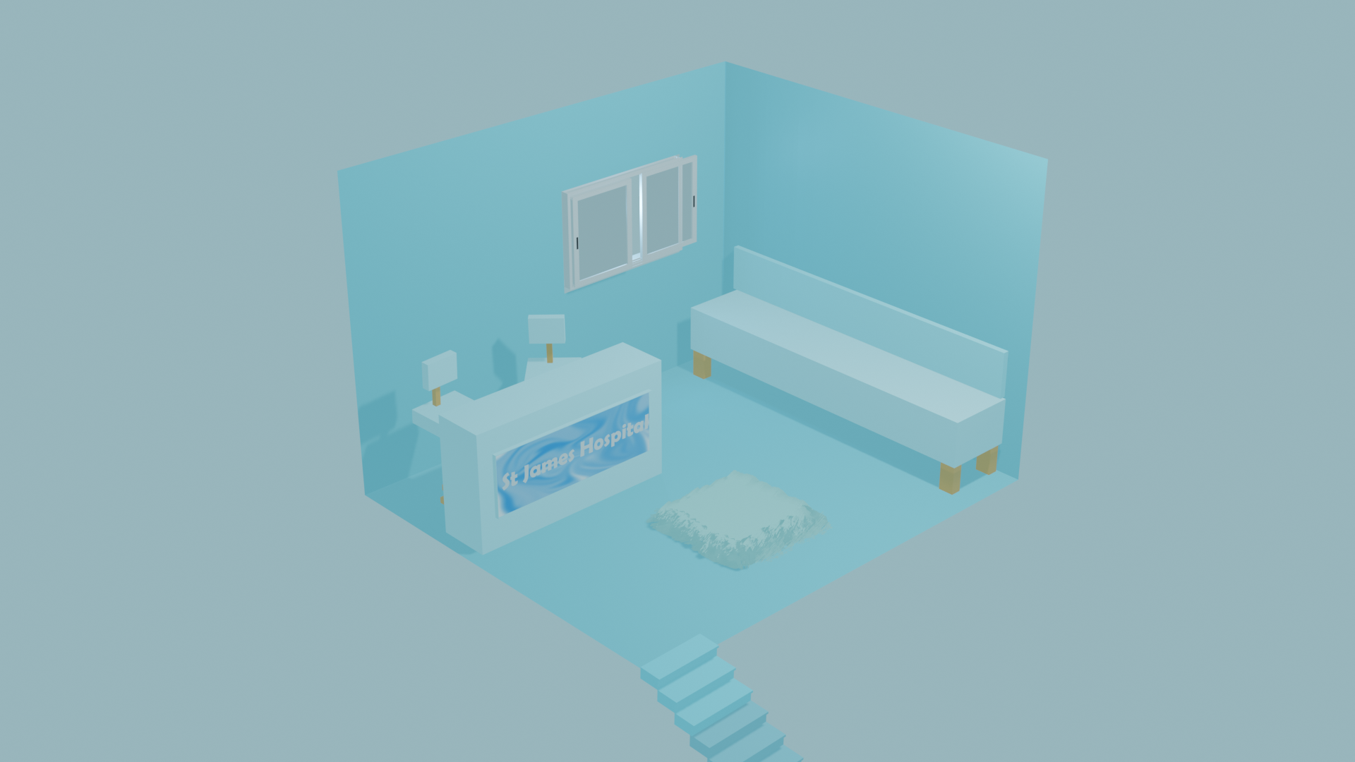 Custom 3D rooms - Any colours and various furniture to choose from 