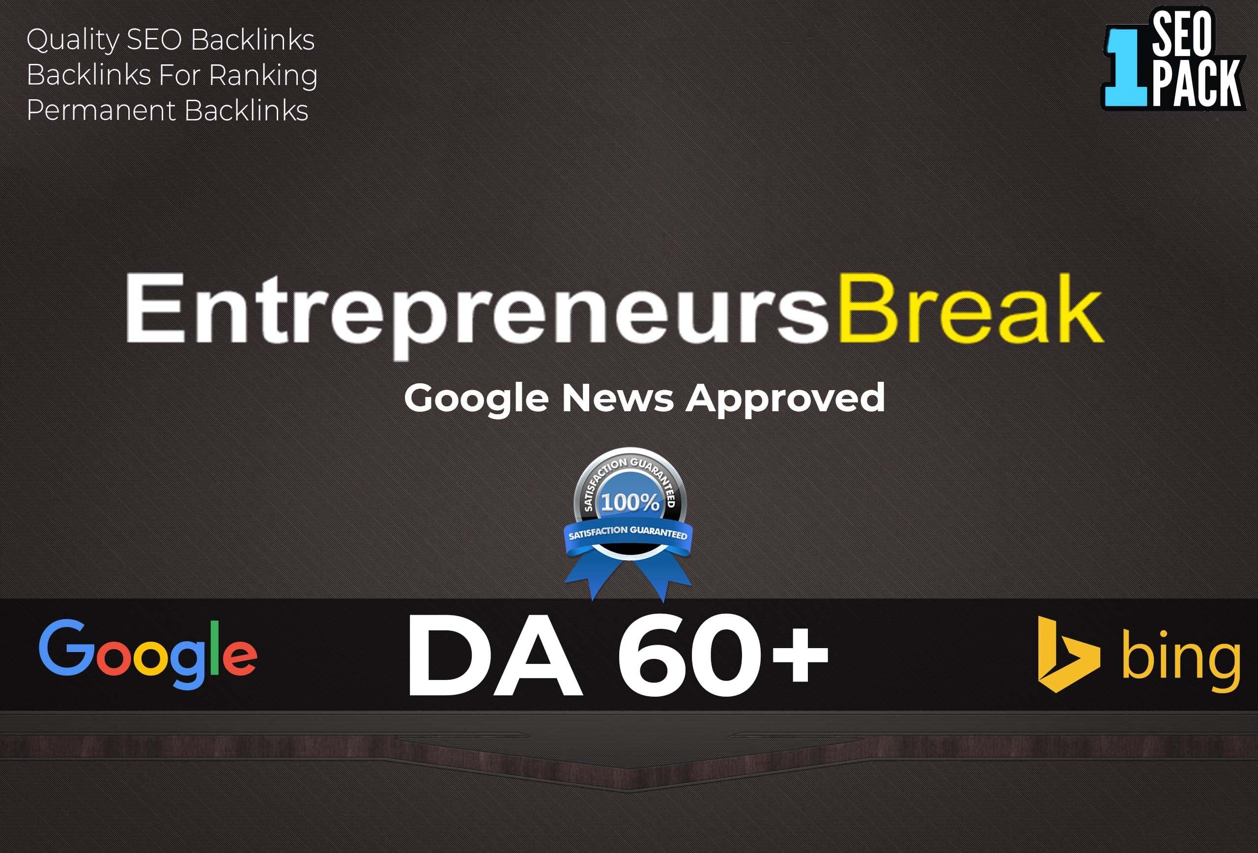 I will provide you high quality guest blogging with authority backlink on my da 60+ website